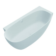 Hoesch Baignoire îlot LABRILLIANTE ÜL-Gar. Com +, blanc mat, 180x80 cm, droite-3