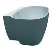 Hoesch Baignoire pré-murale LABRILLIANTE 180x80 cm, revêtement supérieur, blanc cassé, Soliq.