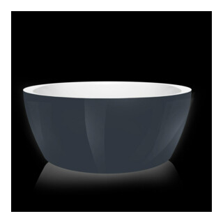 Hoesch Baignoire ronde Monolith Ø 150 cm, trop- et vidange, blanc cassé