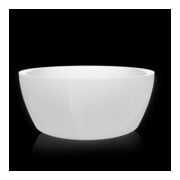 Hoesch Baignoire ronde Monolith d 150 cm, trop-plein + vidage clic-clac, blanc, blanc