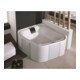 Hoesch Eck-Badewanne Ergo+ 164 x 164cm verchromt weiß