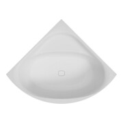 Hoesch Eck-Badewanne iSENSI 150x150cm, weiß