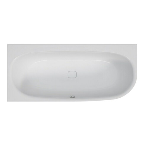 Hoesch Eck-Badewanne iSENSI 190x90cm, 235 l, linke Ausführung, weiß