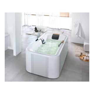 Hoesch Freisteh-Badewanne Ergo+ 207,5 x 107,5cm weiß verchromt
