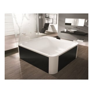 Hoesch Freisteh-Badewanne Ergo+ 207,5 x 195cm weiß/verchromt