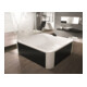 Hoesch Freisteh-Badewanne Ergo+ 207,5 x 195cm weiß/verchromt