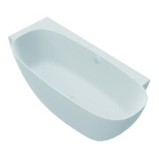 Hoesch Freisteh-Badewanne LABRILLIANTE Überlaufgarn. Com, we. ma, 180x80cm, li