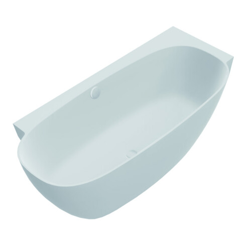 Hoesch Freisteh-Badewanne LABRILLIANTE Überlaufgarn. Com, we. ma, 180x80cm, re