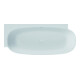 Hoesch Freisteh-Badewanne LABRILLIANTE ÜL-Gar. Com, schiefg.-weiß, 180x80cm, li-1