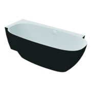 Hoesch Freisteh-Badewanne LABRILLIANTE ÜL-Gar. Com, schw.-we., 180x80cm, li-3