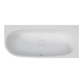 Hoesch iSENSI Baignoire d'angle blanche, 160x75 cm, version droite