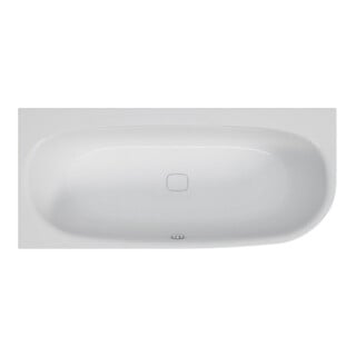 Hoesch iSENSI Baignoire d’angle blanche, 160x75 cm, version gauche