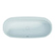 Hoesch iSENSI Baignoire ovale blanche, 170x75 cm-1