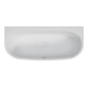 Hoesch iSENSI Baignoire pré-montée 180x80 cm, 182 l, blanche-1