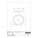 Hoesch iSENSI Baignoire ronde d=150 cm, blanche