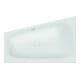 Hoesch iSENSI Baignoire trapèze 150x100 cm, gauche, blanc, blanc-1