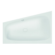 Hoesch iSENSI Baignoire trapèze 150x100 cm, gauche, blanc, blanc