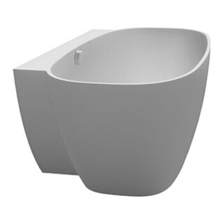 Hoesch LABRILLIANTE Baignoire pré-montée 180x80 cm, trop-plein, blanche, Soliq.