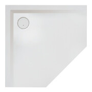 Hoesch Mineralguss-5-Eck-Duschwanne Muna 90x90x3cm, steingrau, Soliq., Antirutsch