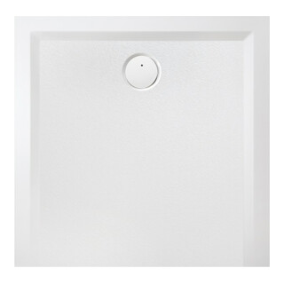Hoesch Mineralguss-Duschwanne Muna 100x100x3cm, telegr., Soliq., Antirutsch