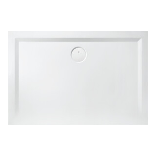 Hoesch Mineralguss-Duschwanne Muna 110x75x3cm, Telegrau, Solique
