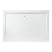 Hoesch Mineralguss-Duschwanne Muna 110x75x3cm, Telegrau, Solique-1