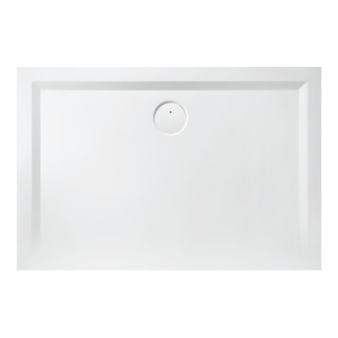Hoesch Mineralguss-Duschwanne Muna 120x100x3cm, weiß, Solique