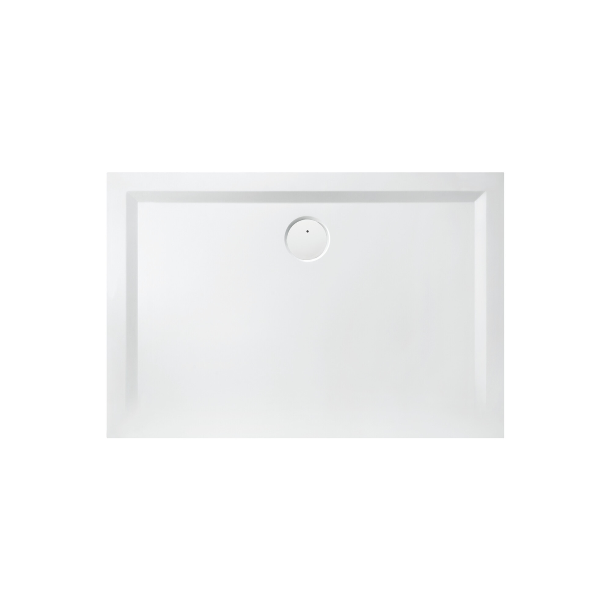 Hoesch Mineralguss-Duschwanne Muna 120x75x3cm, Steingrau, Solique