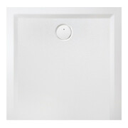 Hoesch Mineralguss-Duschwanne Muna 130x130x3cm, steingrau, Soliq., AR