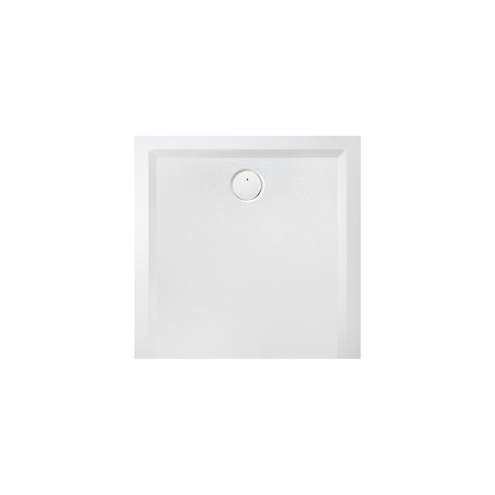 Hoesch Mineralguss-Duschwanne Muna 70x70x3cm, steingrau, Soliq., Antirutsch