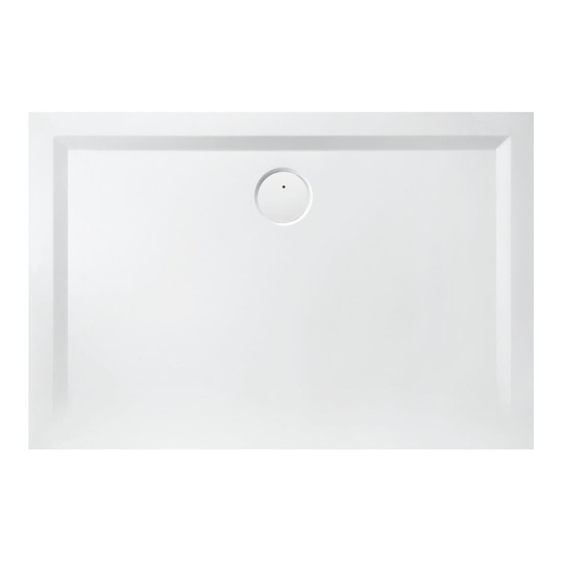 Hoesch Mineralguss-Duschwanne Muna 90x70x3cm, Telegrau, Solique