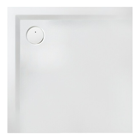 Hoesch Mineralguss-Duschwanne Muna Solique 90x90x3cm, Telegrau, Antirutsch