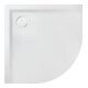 Hoesch Mineralguss-Viertelkreis-Duschwanne Muna 80x80x3cm, we matt, Solique, Antirutsch-1