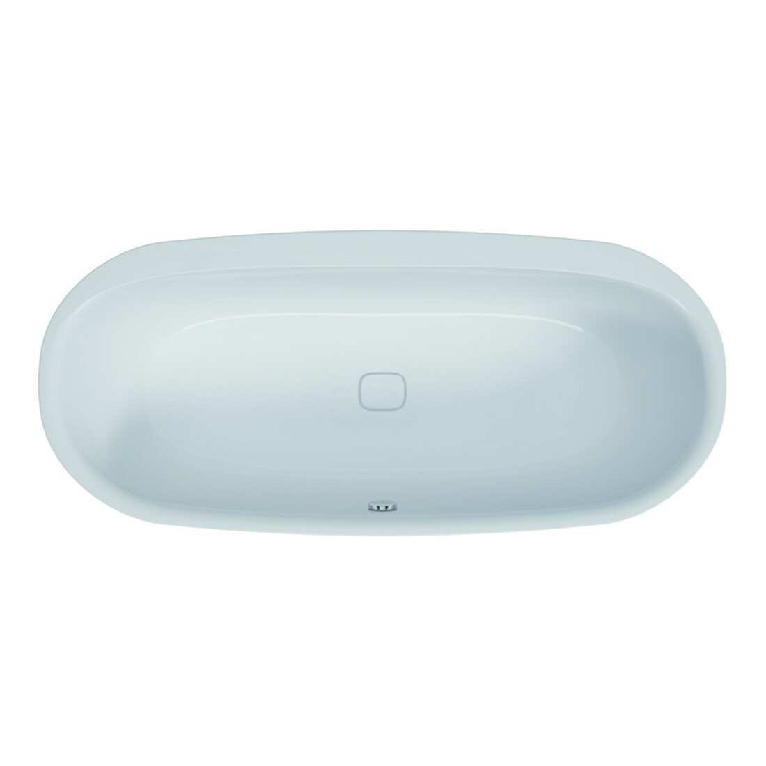 Hoesch Oval-Badewanne iSENSI weiß, 170x75cm
