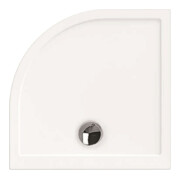 Hoesch Samar bac à douche quart de cercle blanc, 100x100x3 cm, ultra-plat
