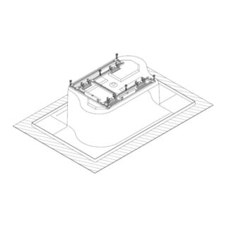 Hoesch Santee Support spécial pour baignoire