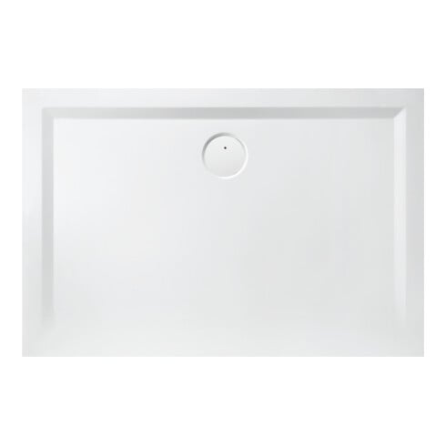 Hoesch Solique Bac à douche en minéral Muna 100x80x3 cm, gris télé