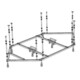Hoesch Sous-structure spéciale hexagonale, 180x80 cm, pour baignoire-1