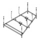Hoesch Spezial-Untergestell Trapez, 150x100cm, links, für Badewanne-1