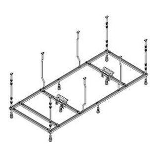 Hoesch Support spécial rectangulaire, 150x70 cm, pour baignoire
