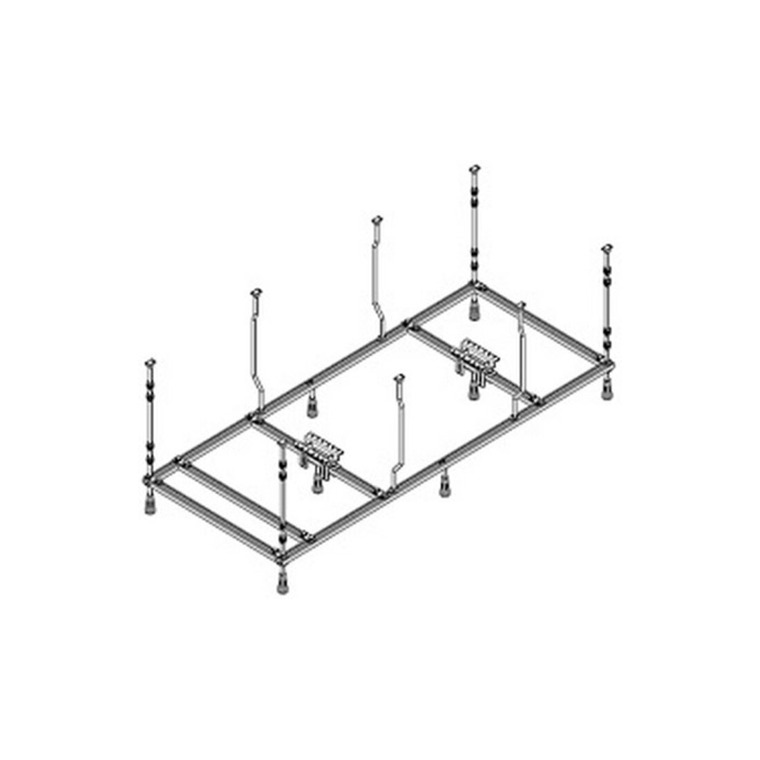 Hoesch Support spécial rectangulaire, 150x70 cm, pour baignoire