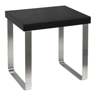 Hoesch Tabouret avec coussin PU, pour cabine vapeur, inox