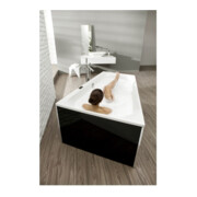 Hoesch Trapez-Badewanne THASOS 1750 x 1100 x 490 mm, rechte Ausführung weiß