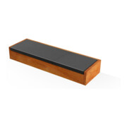 Hoesch Wanneneinstiegstufe a wasserbestä. Doussieholz, m PU Auflage