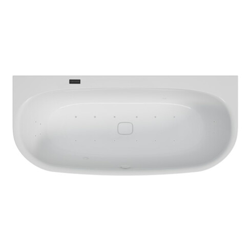 Hoesch Whirlpool iSensi Baignoire 1700x750 Monolith Droit iSensi Blanc, Bicolore Blanc-Noir