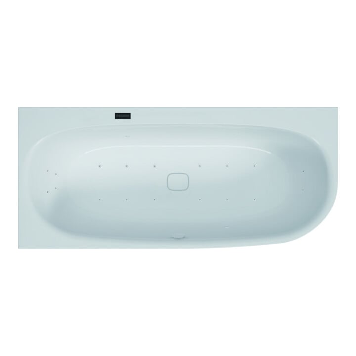 Hoesch Whirlpool iSensi coin 1800x800 Monolith sg. Système iSensi blanc, bicolore blanc-noir
