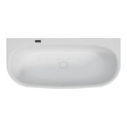 Hoesch Whirlpool iSensi Module avant 1600x750, moteur droite avec trop-plein, système iSensi blanc