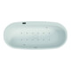 Hoesch Whirlpool iSensi Oval 1800x800 Monolith iSensi System re., BiColor Weiß-Grau-1