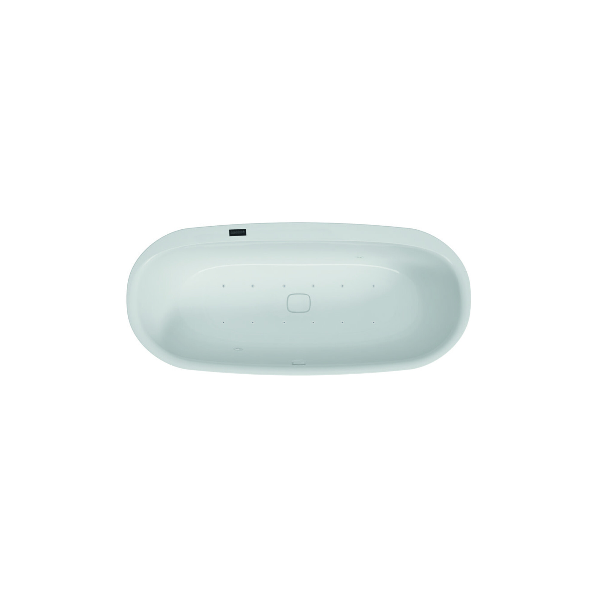 Hoesch Whirlpool iSensi Oval 1800x800 Monolith mit Überlauf, System iSensi Weiß