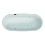 Hoesch Whirlpool iSensi Oval 1900x1200 Monolith Chargement latéral Blanc, BiColor Blanc-Gris